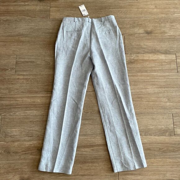 NWT Mango Light Blue Linen Cotton Pants size 8 - Picture 5 of 8
